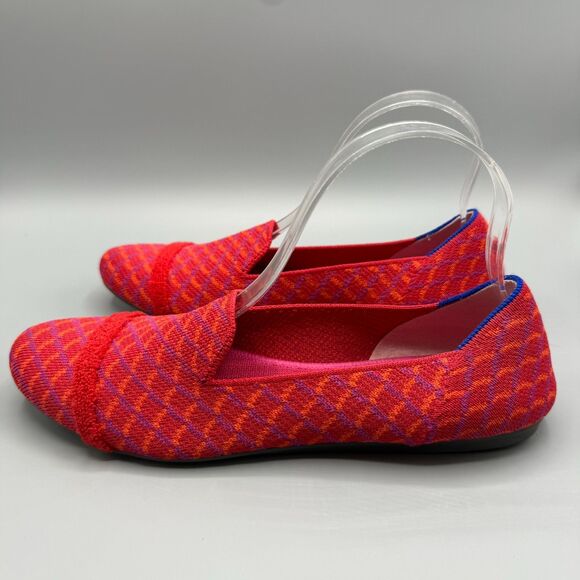 Rothys The Loafer Women’s Flats Pomegranate Red Knit Shoes Comfort Flats Sz 9.5 - Picture 5 of 9